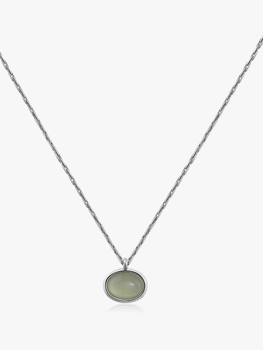 Jade and Silver Necklace